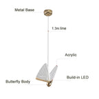 BAMDECOR LED Butterfly Chandelier for Modern Decor