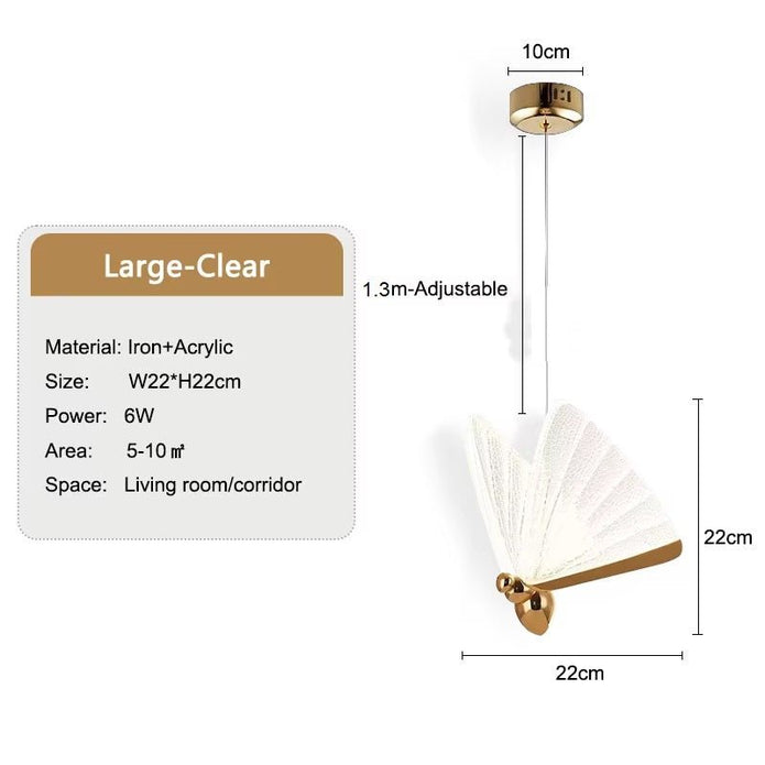 BAMDECOR LED Butterfly Chandelier for Modern Decor
