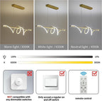 BAMDECOR A202 Modern Dimmable LED Pendant Light