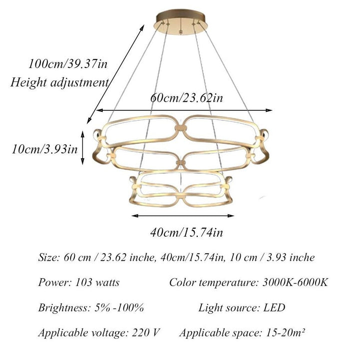 BAMDECOR A209 Colette Modern LED Chandelier