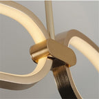 BAMDECOR Colette Modern 3-Ring Ceiling Chandelier