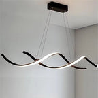 BAMDECOR Adjustable Modern Black Pendant Light