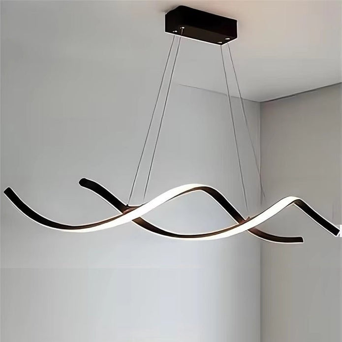 BAMDECOR Adjustable Modern Black Pendant Light