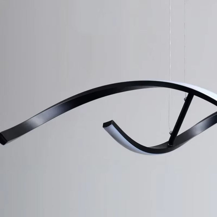 BAMDECOR Adjustable Modern Black LED Pendant Light