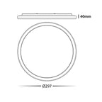 BAMDECOR Ultra-thin 25W Tri-colour LED Ceiling Light