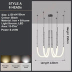 BAMDECOR Minimalistic Retro LED Pendant Light