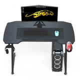 Z-Shaped Professional Gaming Desk with RGB Lighting