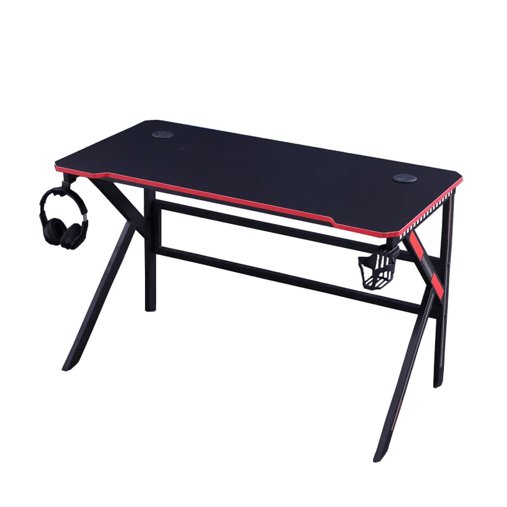 Allure Home Collections Gaming Desk - K-Shaped Black 120cm