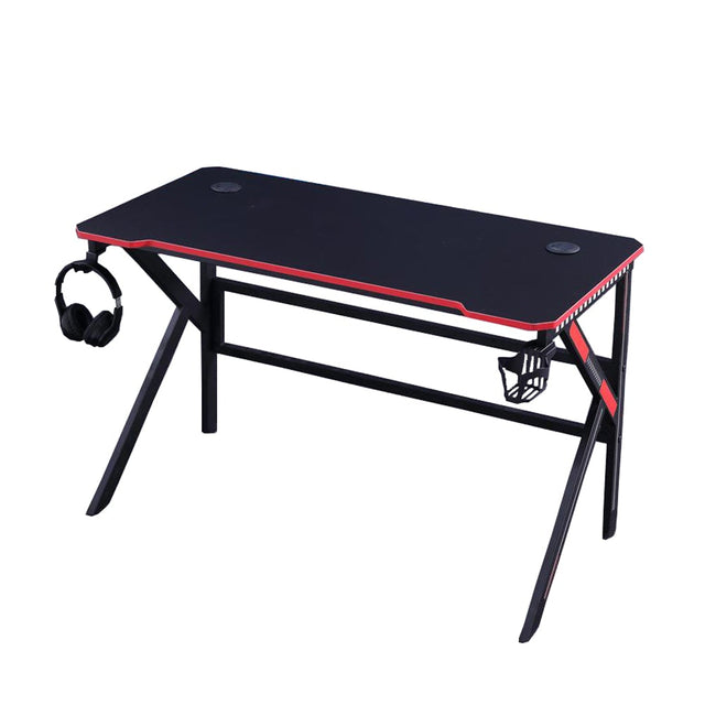 Allure Home Collections Gaming Desk - K-Shaped Black 120cm