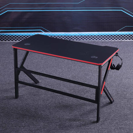 Allure Home Collections Gaming Desk - K-Shaped Black 120cm