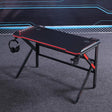 K-Shaped Gaming Desk with RGB Lighting