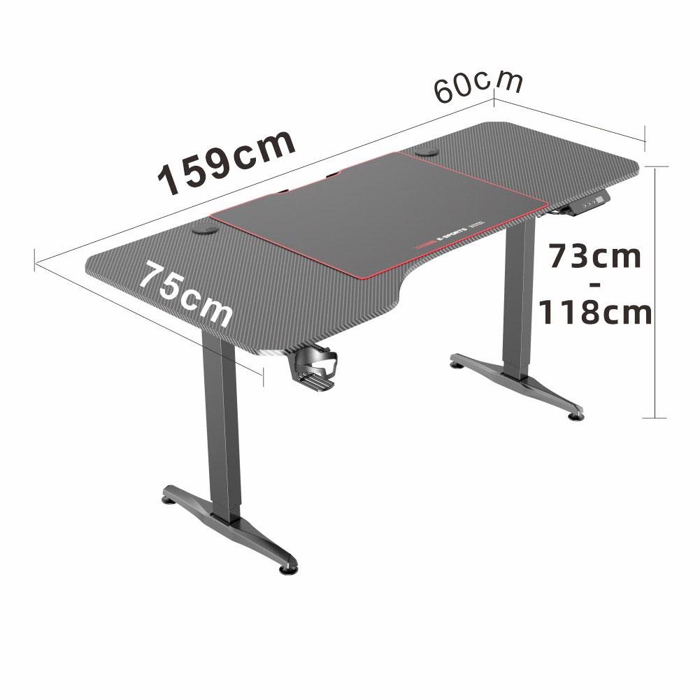 Ergonomic Electric Height Adjustable Gaming Desk