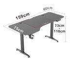 Ergonomic Electric Height Adjustable Gaming Desk