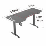 Ergonomic Electric Height Adjustable Gaming Desk