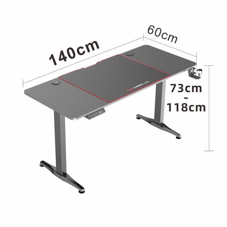 Ergonomic Electric Height Adjustable Gaming Desk