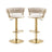 Elegant Height Adjustable Velvet Bar Stool