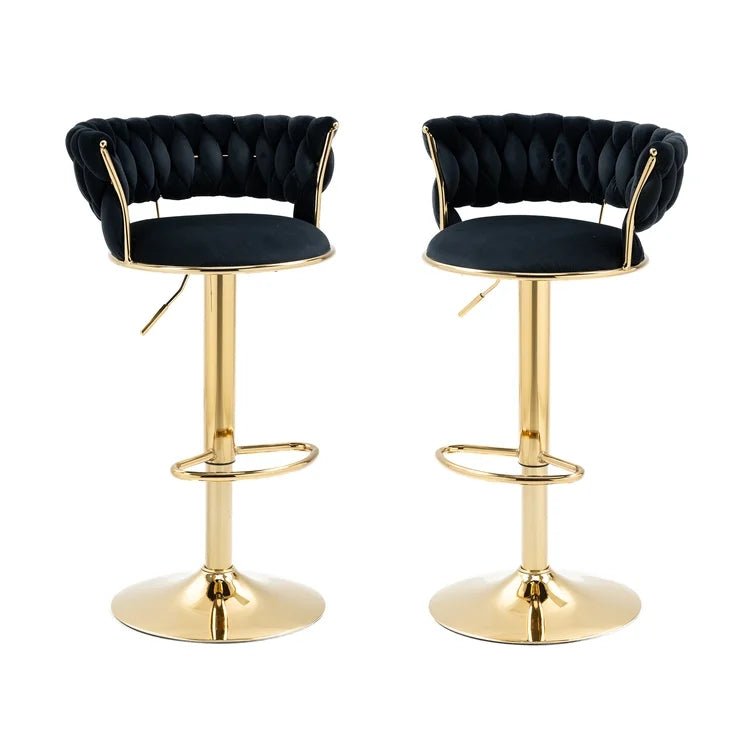 Luxurious Velvet Counter Height Bar Stools