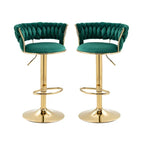 Luxurious Velvet Counter Height Bar Stools