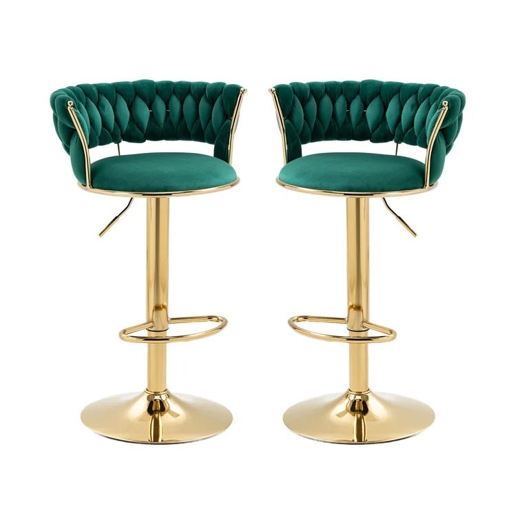 Luxurious Velvet Counter Height Bar Stools