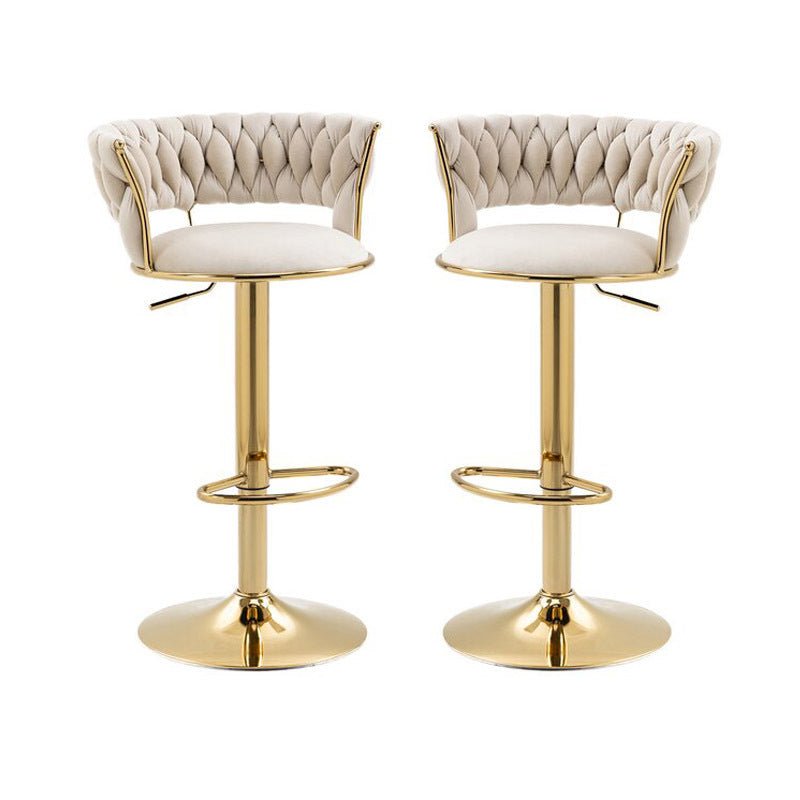 Luxurious Velvet Counter Height Bar Stools