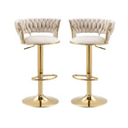 Luxurious Velvet Counter Height Bar Stools