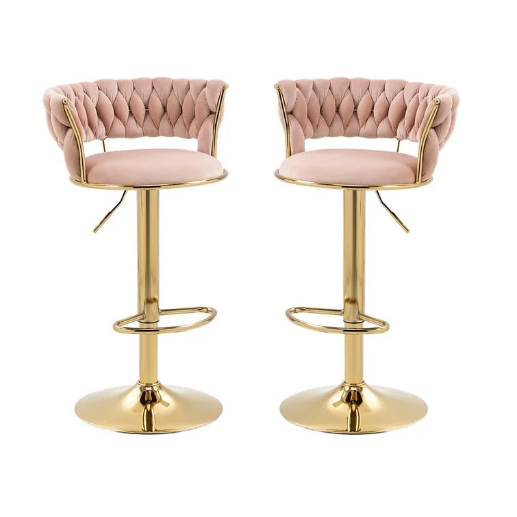 Luxurious Velvet Counter Height Bar Stools