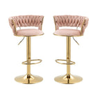 Luxurious Velvet Counter Height Bar Stools