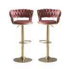 Luxurious Velvet Counter Height Bar Stools