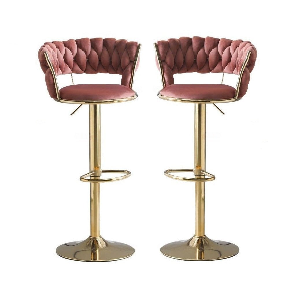 Luxurious Velvet Counter Height Bar Stools