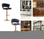 Elegant Velvet Padded Golden Base Barstools