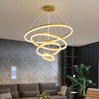 Gold Minimalist LED Pendant Chandelier