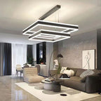 Modern Adjustable LED Square Pendant Chandelier