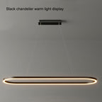 Modern Minimalist Adjustable Oval Pendant Light