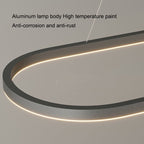 Modern Minimalist Adjustable Oval Pendant Light