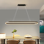 Modern Minimalist Adjustable Oval Pendant Light