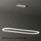 Modern Minimalist Adjustable Oval Pendant Light