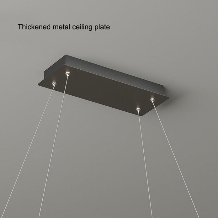 Modern Minimalist Oval Adjustable LED Chandelier