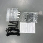 Festive Inflatable Santa and Penguin Scene