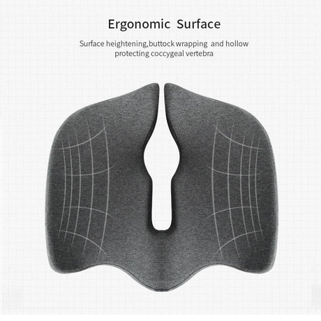 Premium Memory Foam Coccyx Seat Cushion