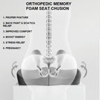 Premium Memory Foam Coccyx Seat Cushion