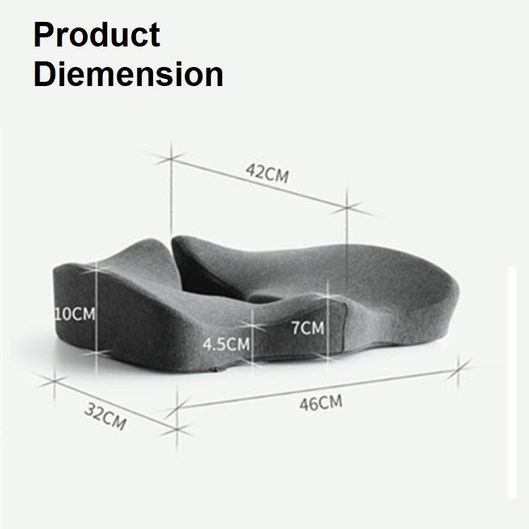 Premium Memory Foam Coccyx Seat Cushion