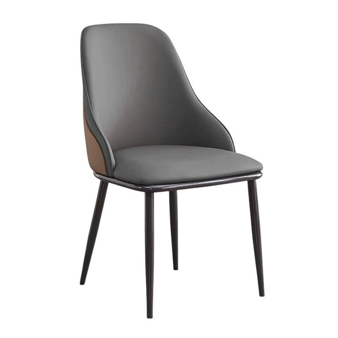 Modern Upholstered Leather Dining Chair Set