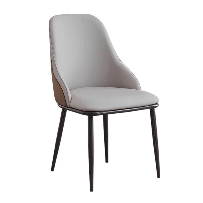 Modern Upholstered Leather Dining Chair Set