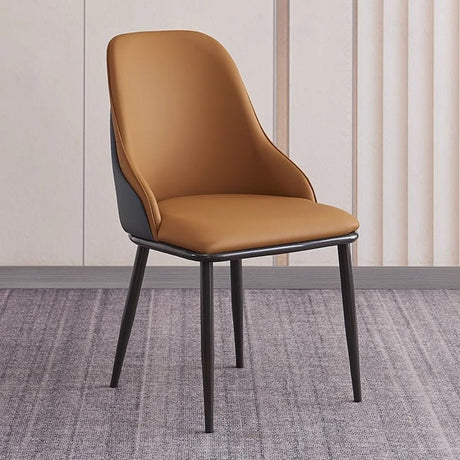 Modern Upholstered Leather Dining Chair Set