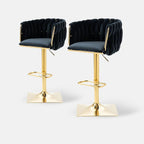 SERENITÀ Modern Velvet Adjustable Bar Stools