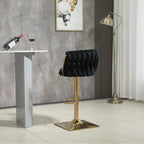 SERENITÀ Modern Velvet Adjustable Bar Stools