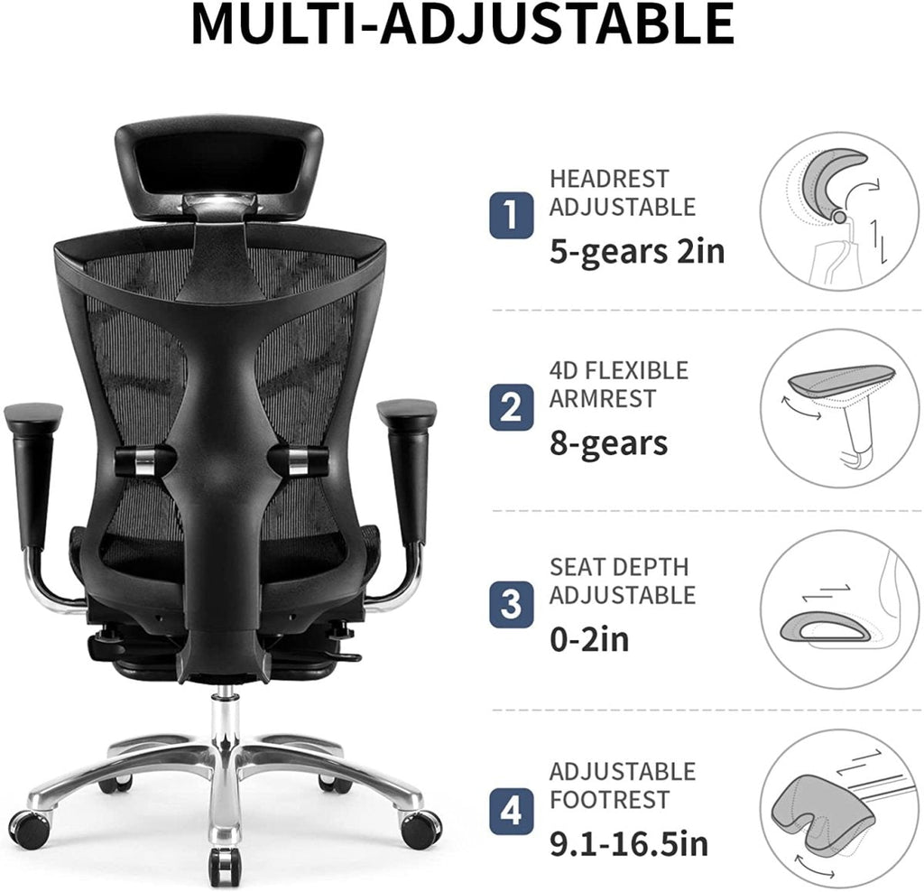 Sihoo Ergonomic Office Chair V1 - High-Back Comfort