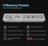 Height Adjustable 120cm Standing Desk - Grey & Birch