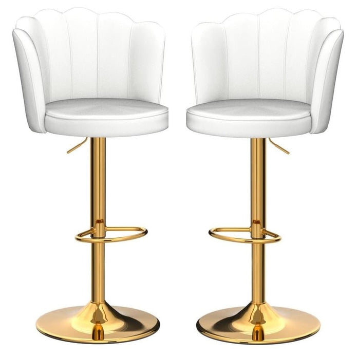 SERENITÀ Adjustable Velvet Swivel Bar Stools