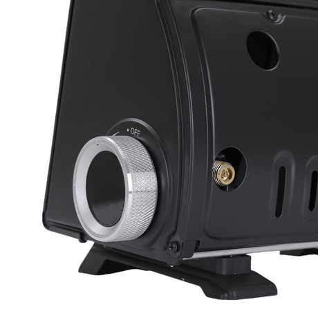 AMZ 1700W 2-in-1 Portable Outdoor Camping Butane Gas Heater Stove Steel Iron Aluminium Metal Manual Application for Travel